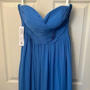 Azazie Jada Formal Gown / Dress Size 12 Blue Jay NWT